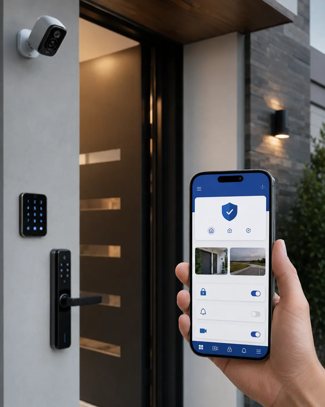 Alarma con Integración con cámaras y control de acceso